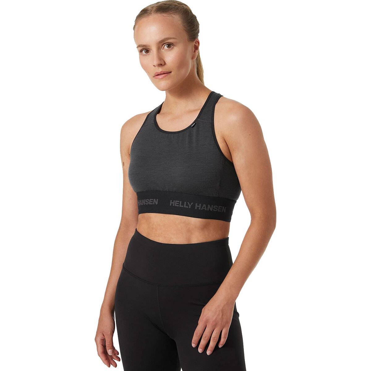 Helly Hansen Lifa Merino Lightweight Bra - Women's Ebony, M