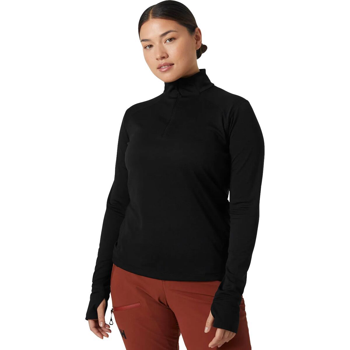 Image of Helly Hansen Lifa Tech Lite Half-Zip Pullover - Women's Black, XL