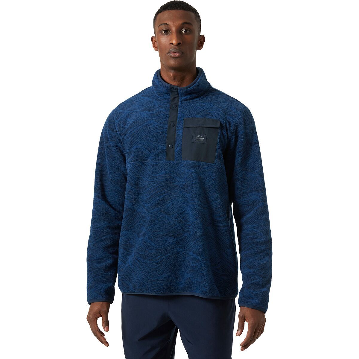 Image of Helly Hansen Maridalen Fleece - Men's Ocean Wave Aop, S