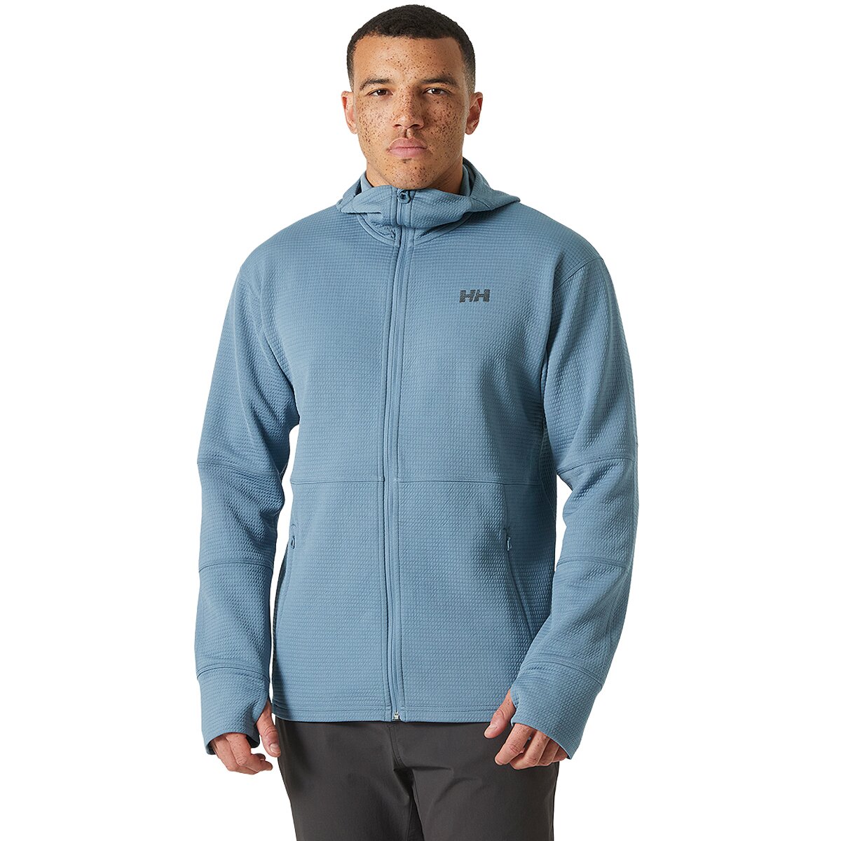 Image of Helly Hansen Evolved Air Hooded Midlayer - Men's Washed Navy, S