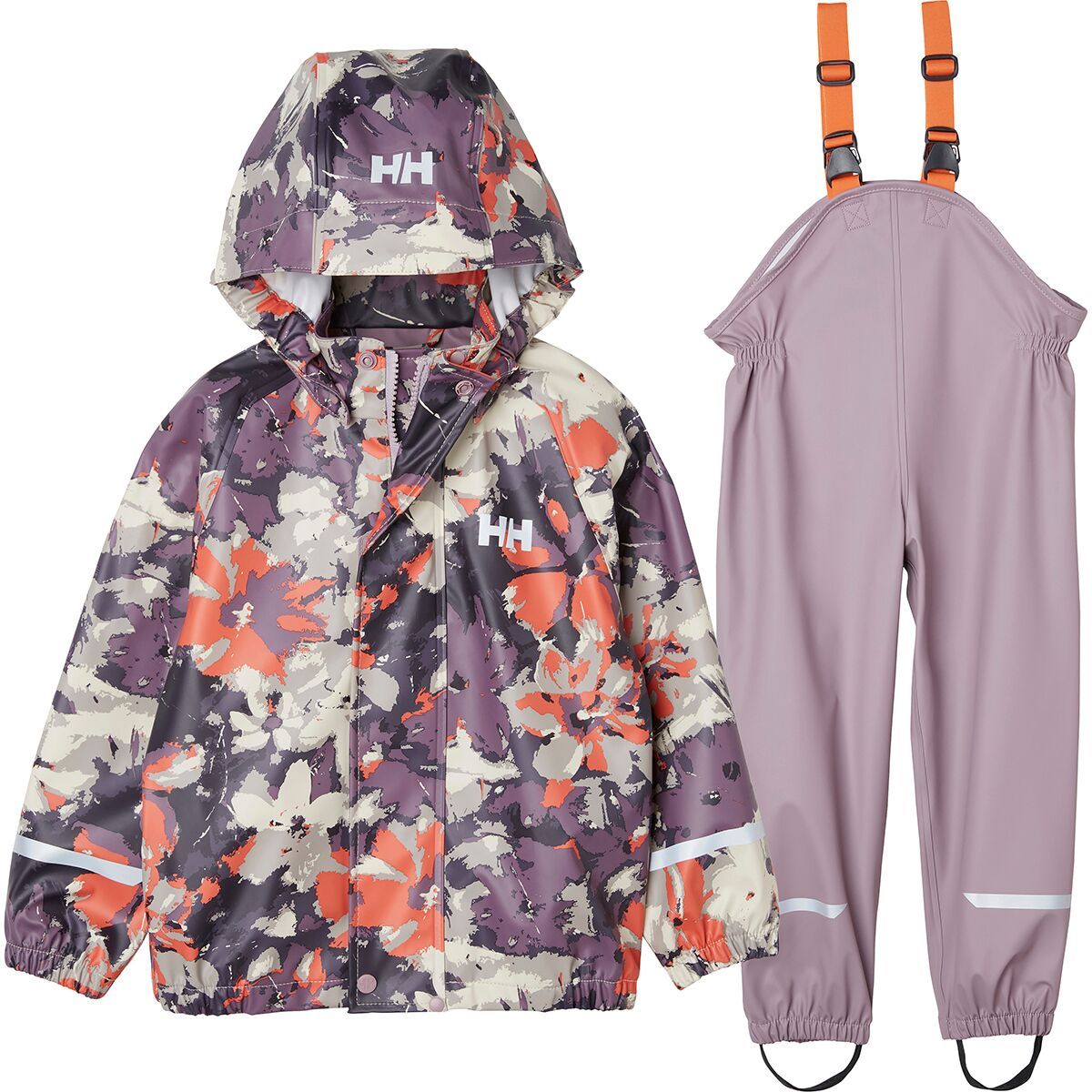 Helly Hansen Bergen 2.0 PU AOP Rain Set - Kids' Purple Clay, 3