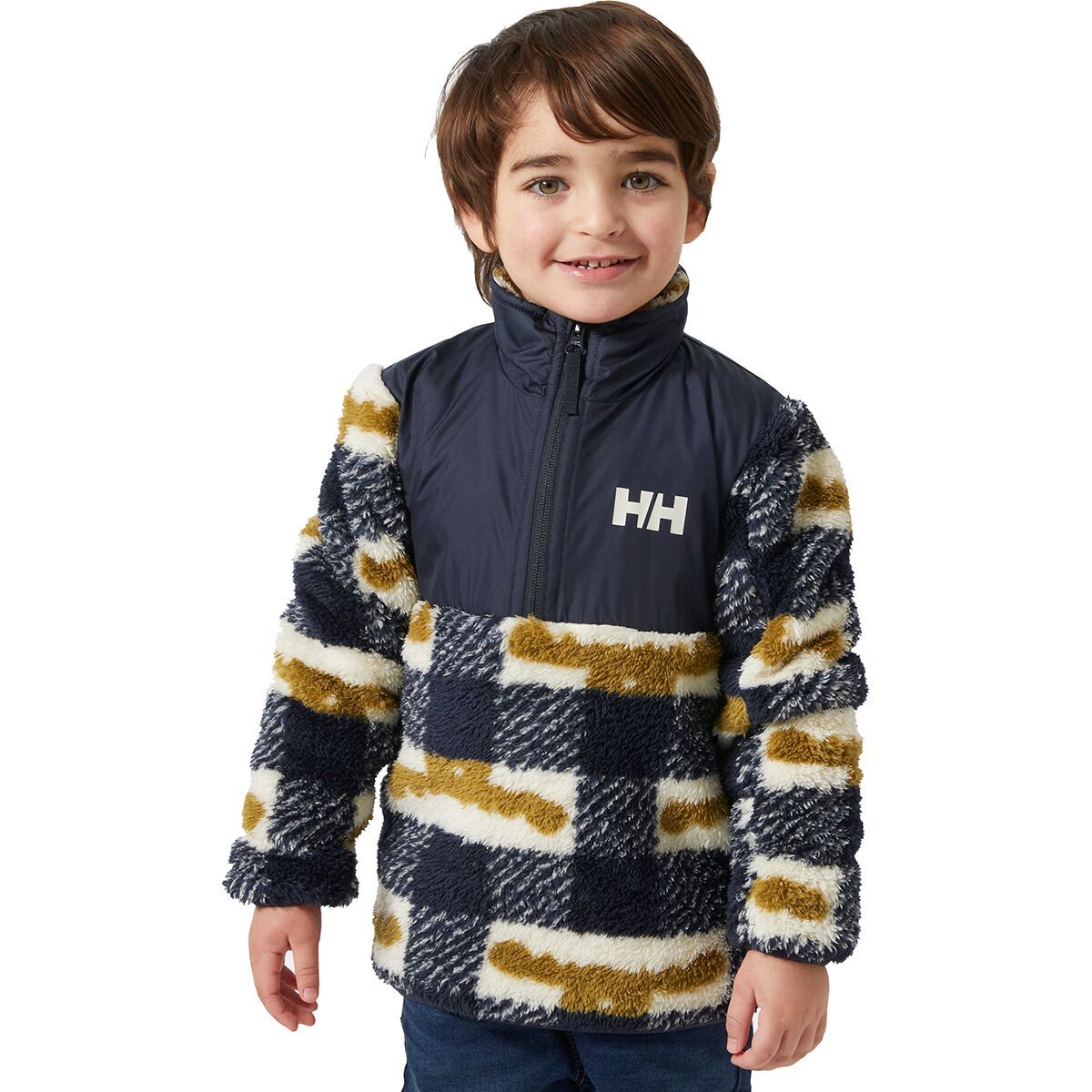 Image of Helly Hansen Champ 1/2-Zip Midlayer - Toddlers' Navy AOP, 4