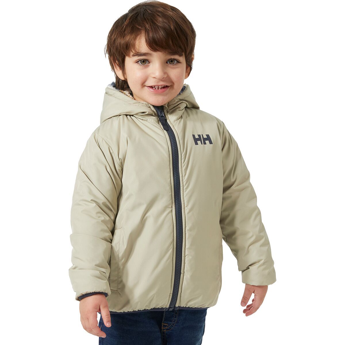 Image of Helly Hansen Champ Reversible Jacket - Toddlers' Light Lav Moose AOP, 2