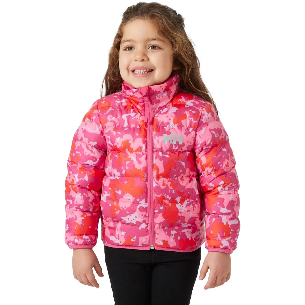 Image of Helly Hansen Dalen Reversible Jacket - Toddlers' Dragon Fruit Splash Camo AOP, 2