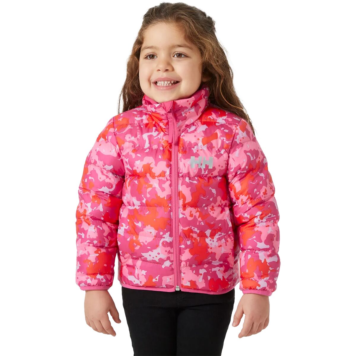 Image of Helly Hansen Dalen Reversible Jacket - Toddlers' Dragon Fruit Splash Camo AOP, 2