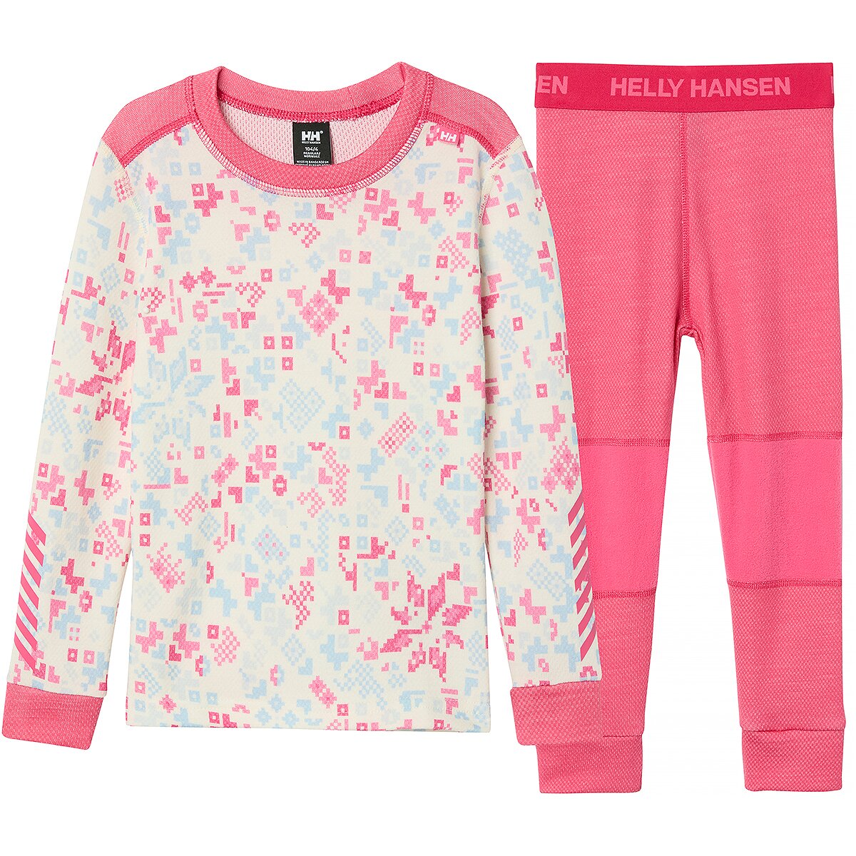 Image of Helly Hansen Graphic Lifa Merino Set - Toddlers' Hot Pink Aop, 4