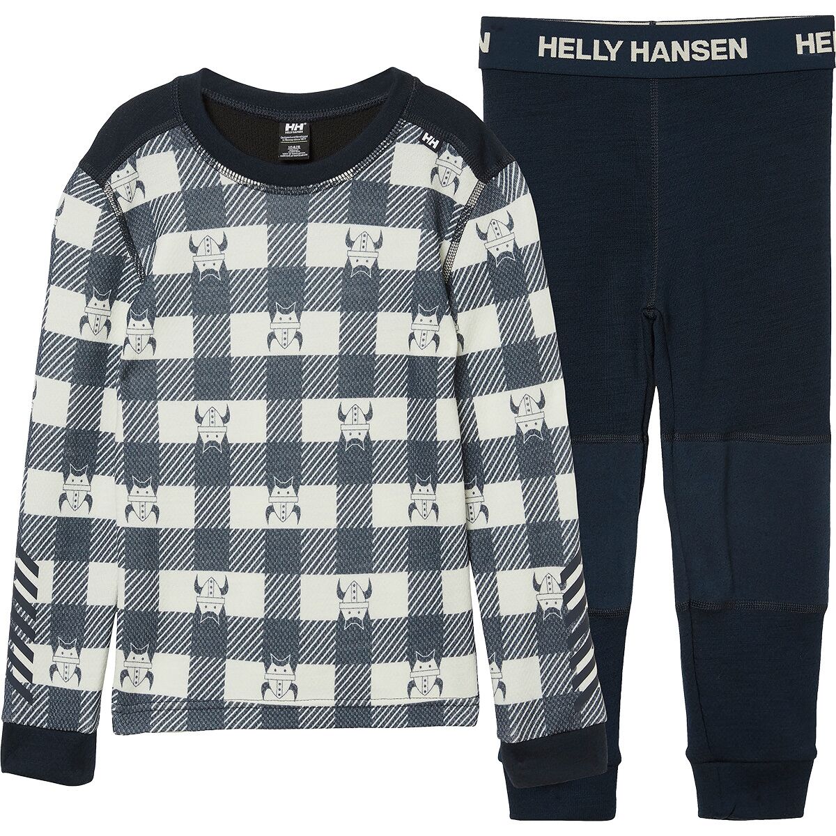 Image of Helly Hansen Graphic Lifa Merino Set - Toddlers' Navy, 2