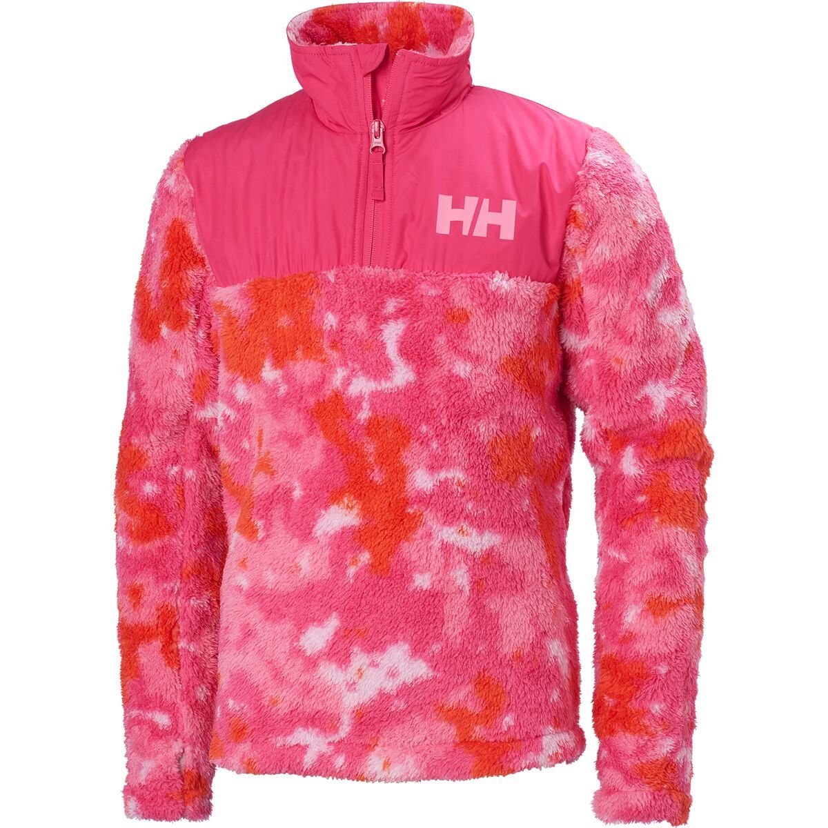 Image of Helly Hansen Jr Champ 1/2-Zip Midlayer - Kids' Dragon Fruit Splash Camo AOP, 14
