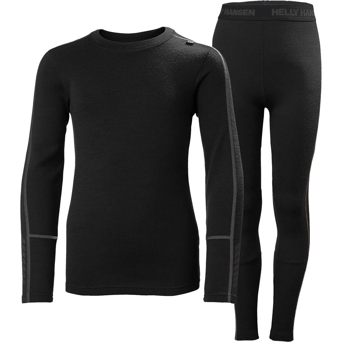Image of Helly Hansen Jr Lifa Merino Midweight Set - Kids' Black, 16