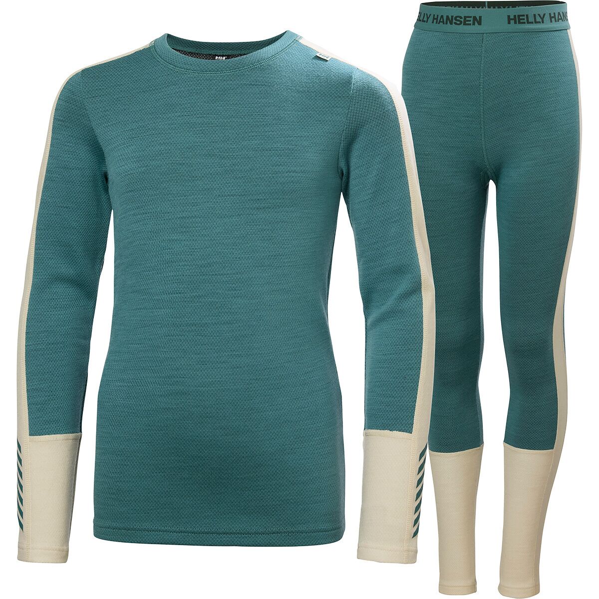 Image of Helly Hansen Jr Lifa Merino Midweight Set - Kids' Opal Green, 12