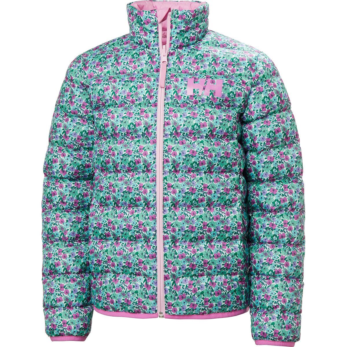Image of Helly Hansen Jr Marka Insulator Jacket - Kids' Pink Lavender Floral AOP, 14