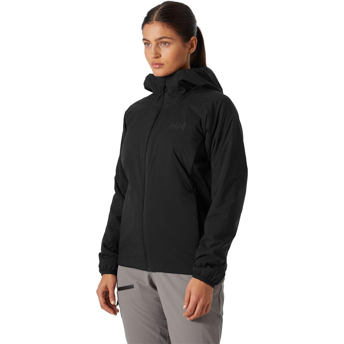 Image of Helly Hansen Odin LT Stretch Ins Hood 2.0 Jacket - Women's Black, L