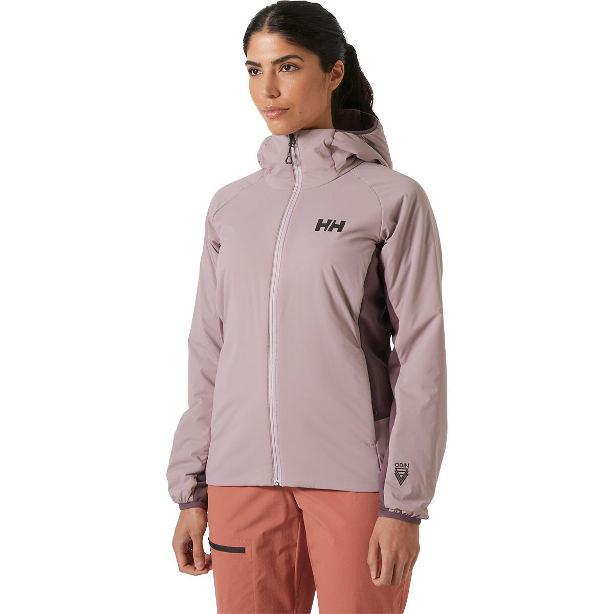 Image of Helly Hansen Odin LT Stretch Ins Hood 2.0 Jacket - Women's Purple Clay, XL