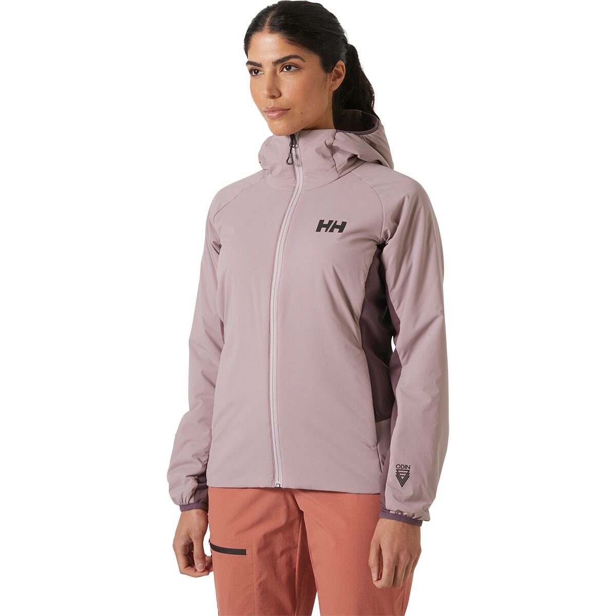 Image of Helly Hansen Odin LT Stretch Ins Hood 2.0 Jacket - Women's Purple Clay, XL