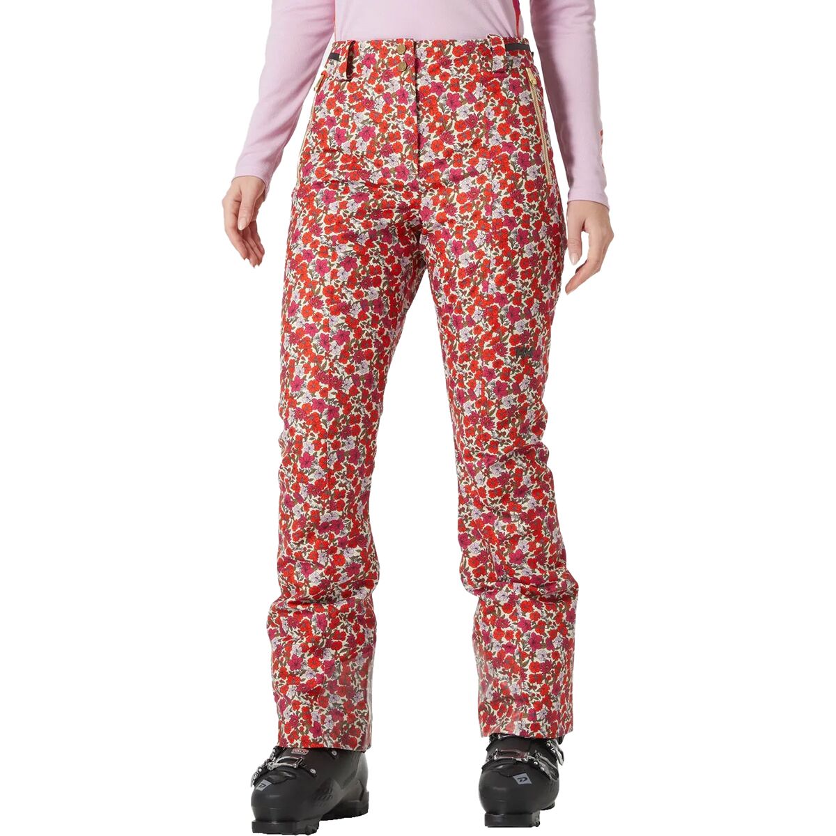 Image of Helly Hansen St Moritz Insulated 2.0 Pant - Women's Cherry Tomato Floral AOP, L