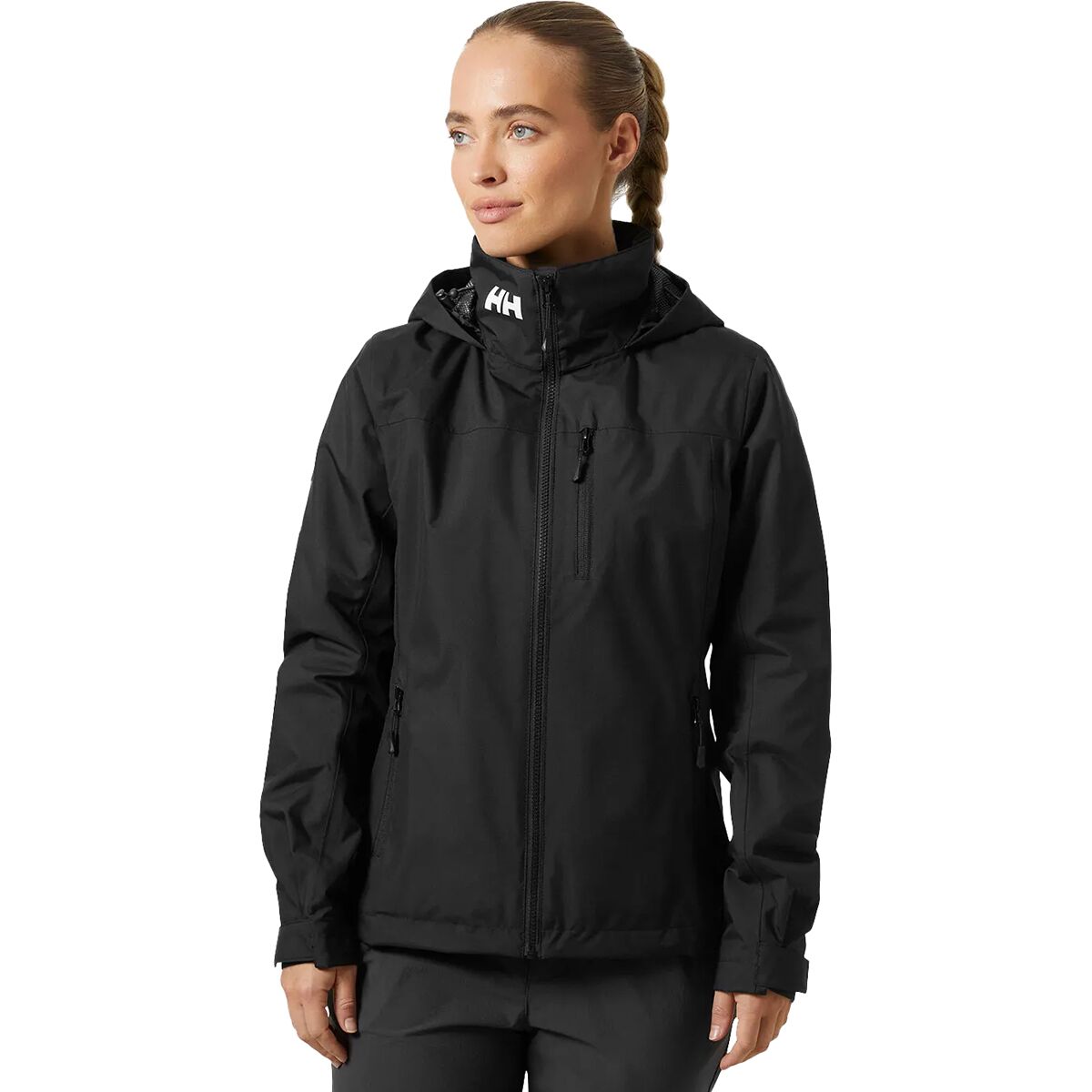 Image of Helly Hansen 2.0 Crew Hooded Midlayer Jacket - Women's Black, XL