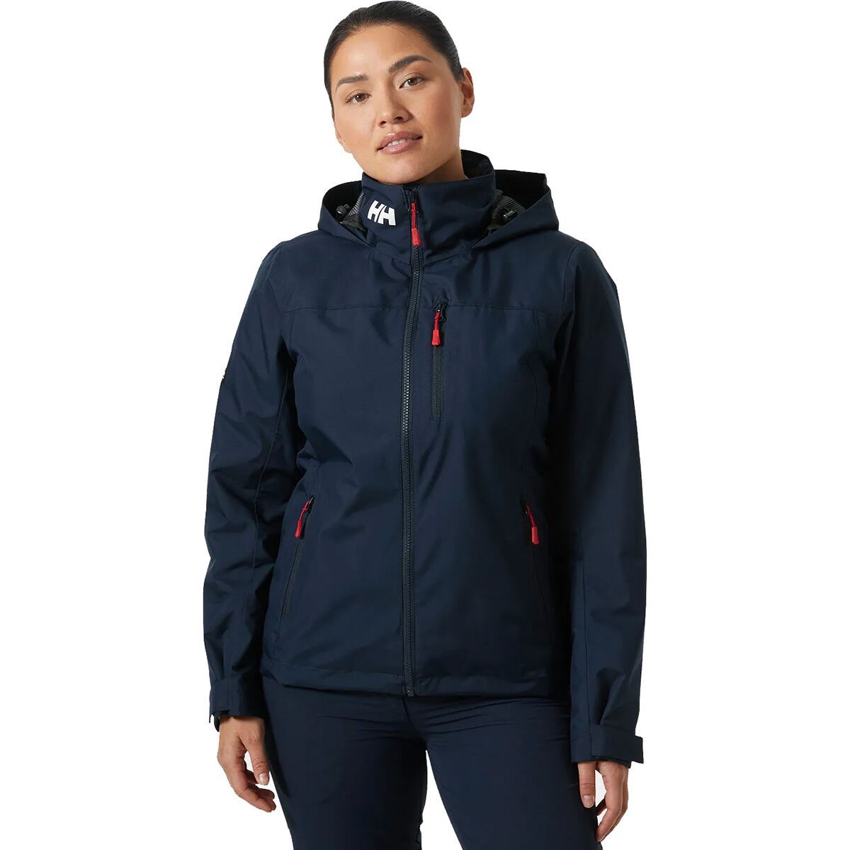 Image of Helly Hansen 2.0 Crew Hooded Midlayer Jacket - Women's Navy, L