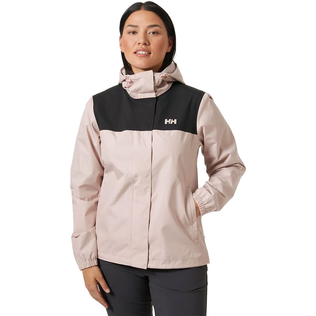 Image of Helly Hansen Vancouver Rain Jacket - Women's Pink Cloud, S