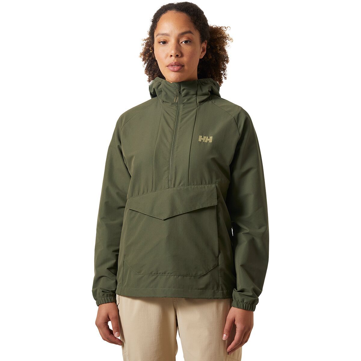 Image of Helly Hansen Vista Hike Anorak - Women's Utility Green, M