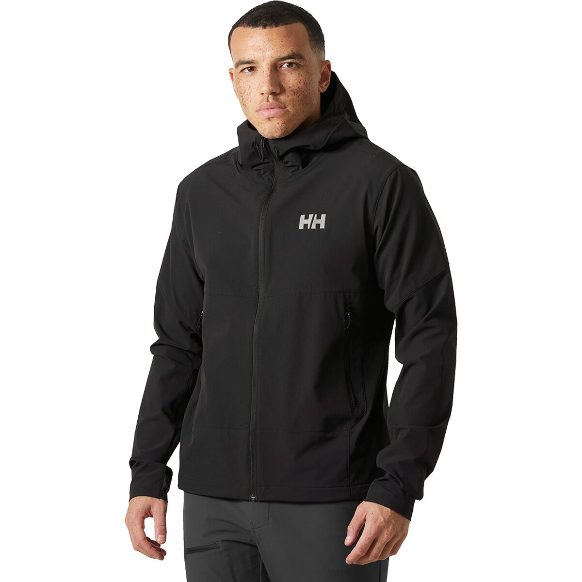 Image of Helly Hansen Blaze Softshell Hooded Jacket - Men's Black, M