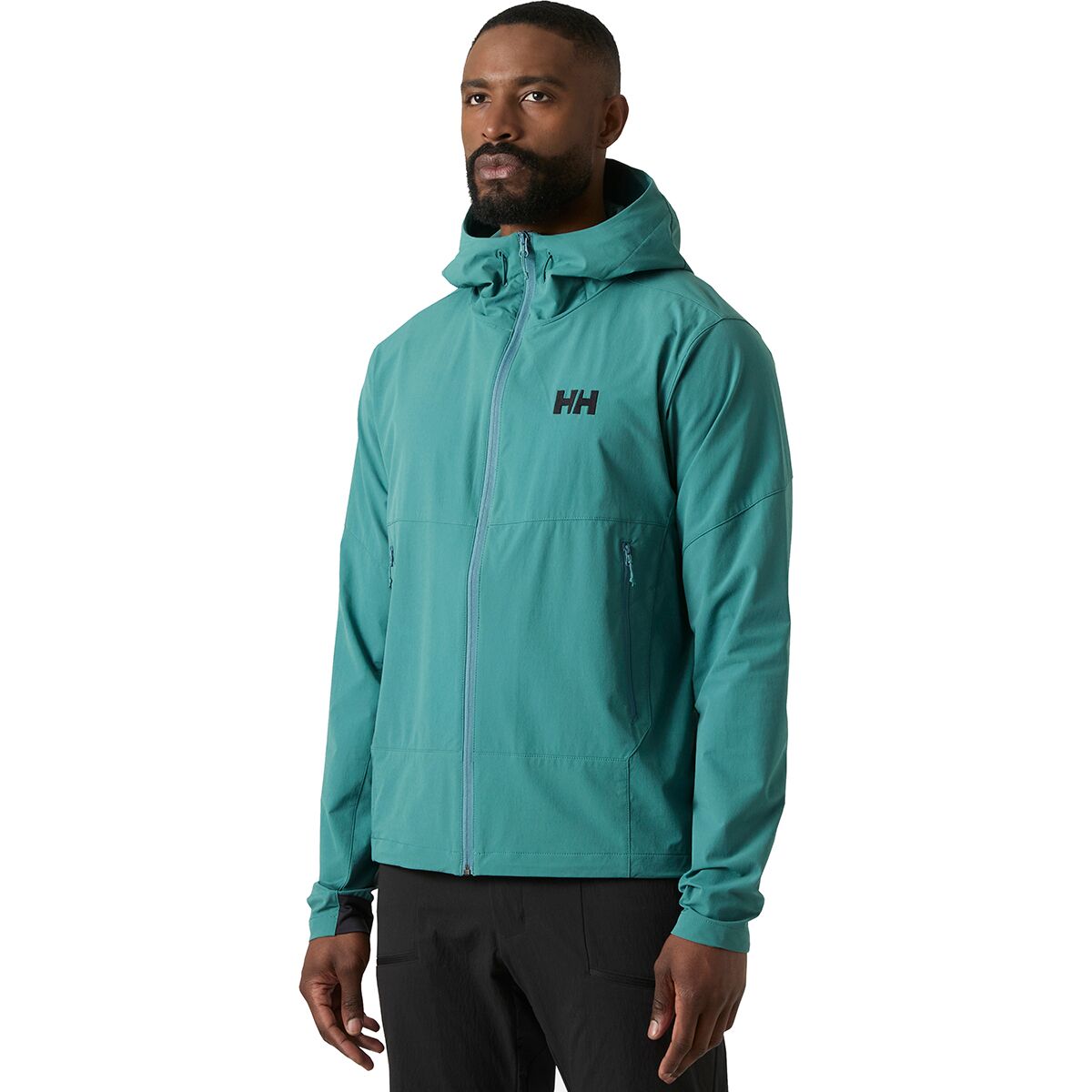 Image of Helly Hansen Blaze Softshell Hooded Jacket - Men's Opal Green, S