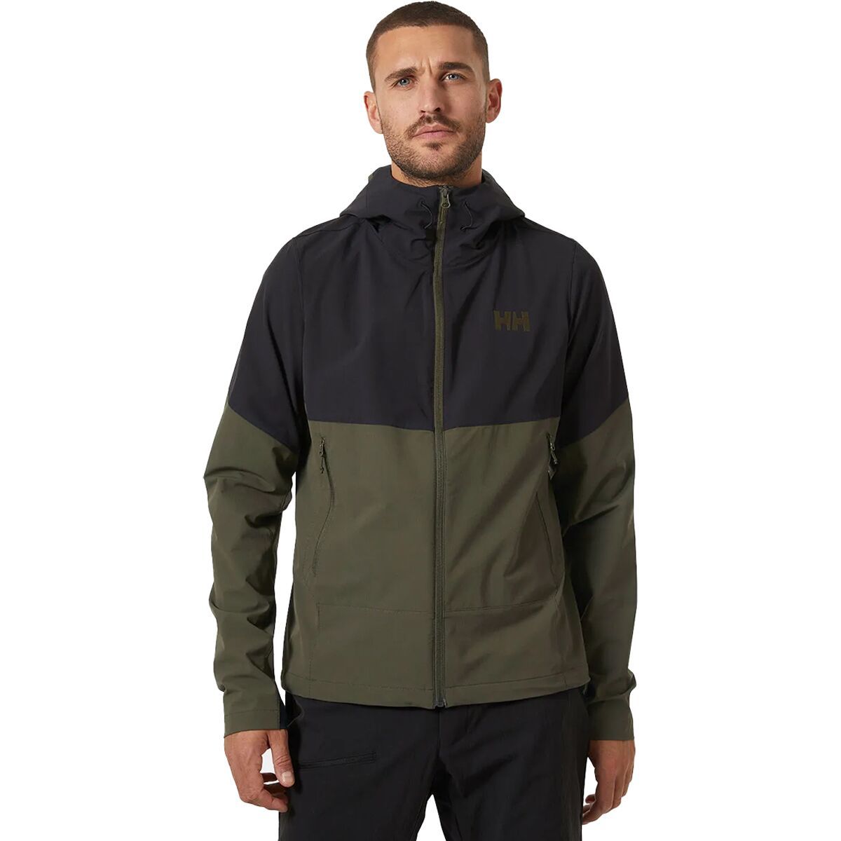Helly Hansen Blaze Softshell Hooded Jacket - Men's Utility Green, M