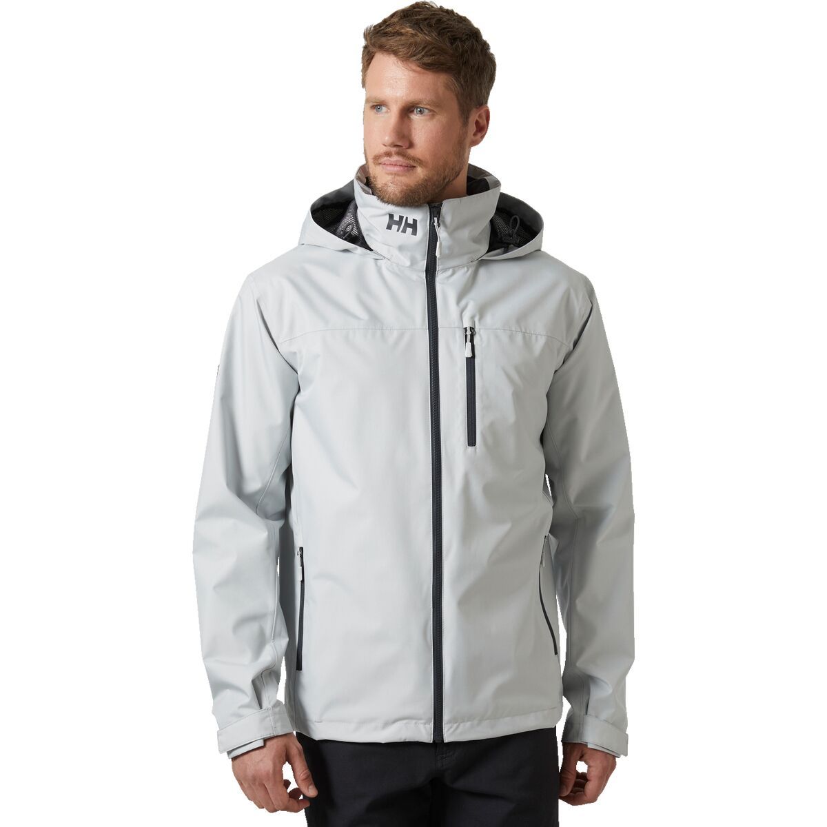 Image of Helly Hansen Crew Hooded Jacket 2.0 - Men's Grey Fog, 5XL