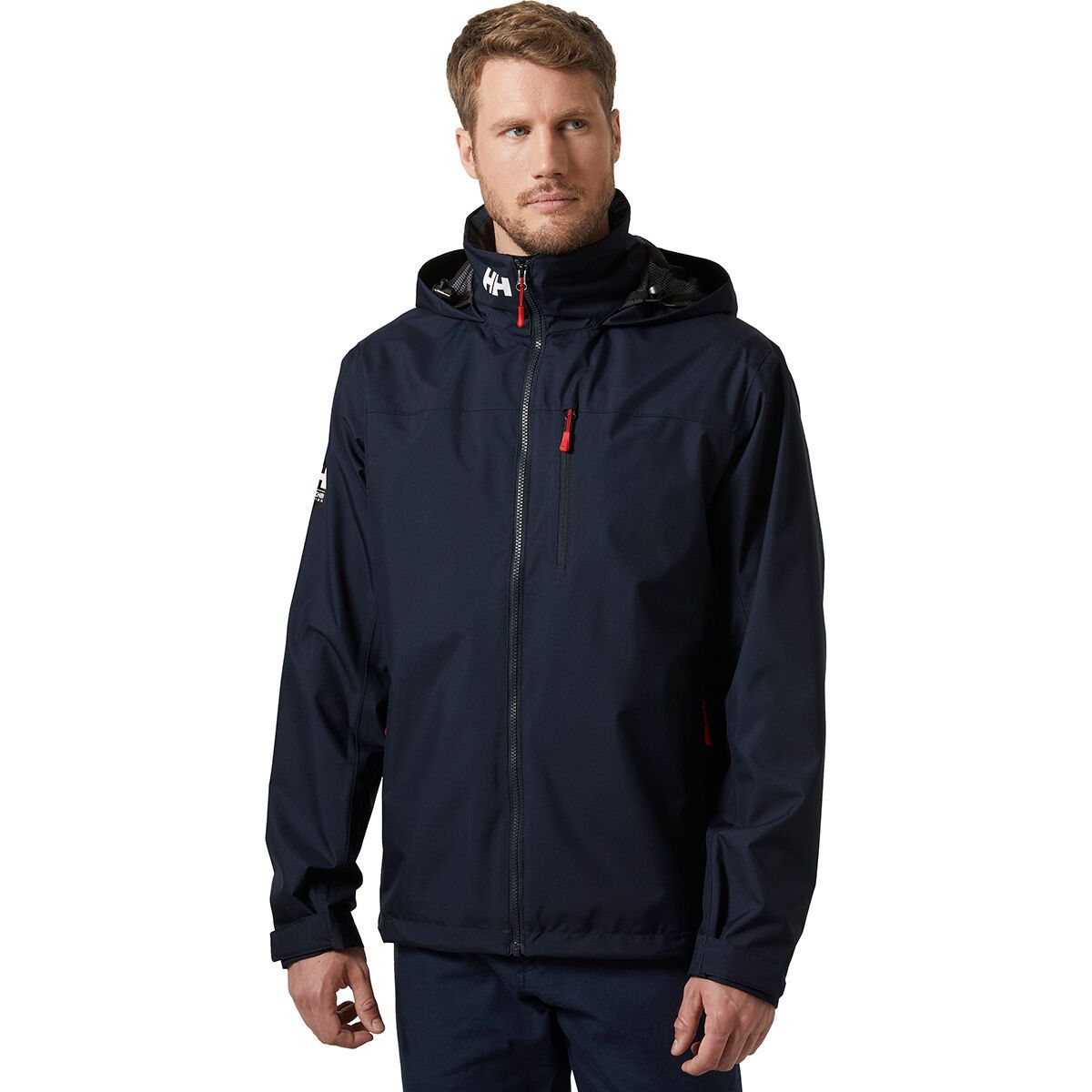 Image of Helly Hansen Crew Hooded Jacket 2.0 - Men's Navy, 5XL