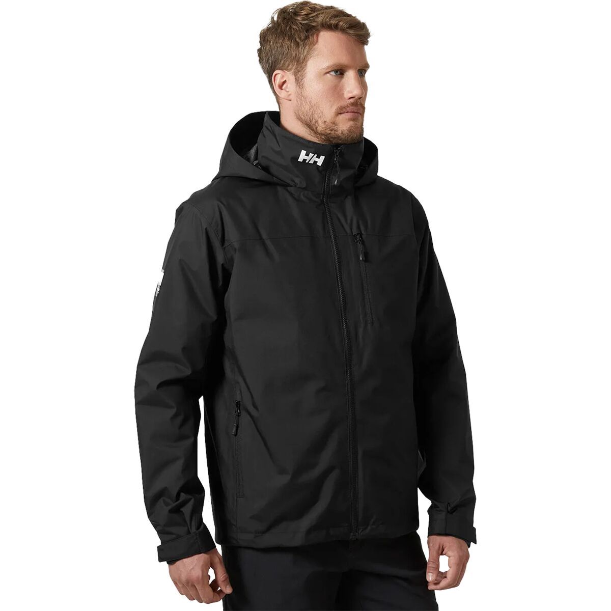 Image of Helly Hansen Crew Hooded Midlayer Jacket 2 - Men's Black, L