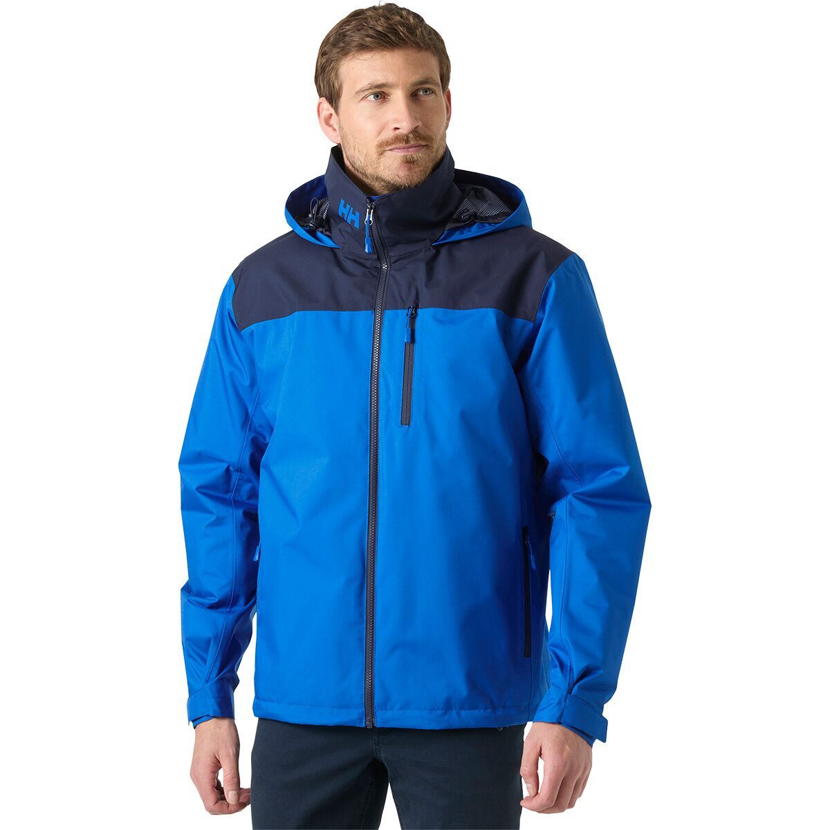 Image of Helly Hansen Crew Hooded Midlayer Jacket 2 - Men's Cobalt 2.0-2, M