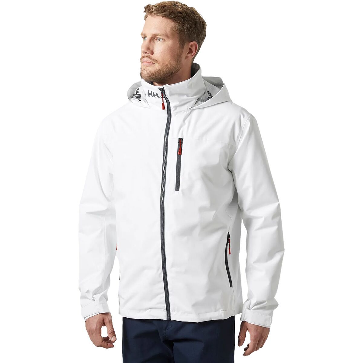 Helly Hansen Crew Hooded Midlayer Jacket 2 - Men's White, XXL