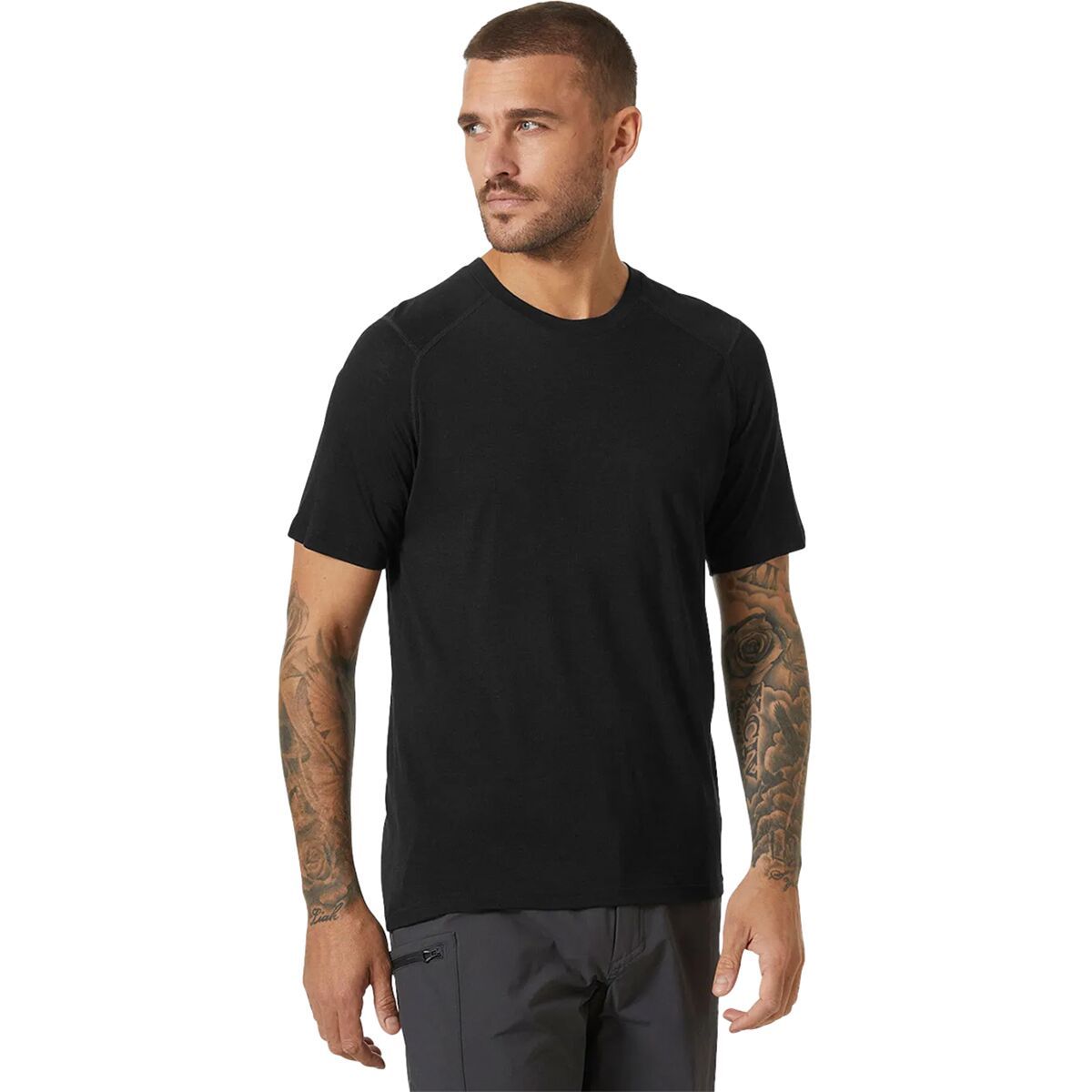 Image of Helly Hansen HH Durawool T-Shirt - Men's Black, S