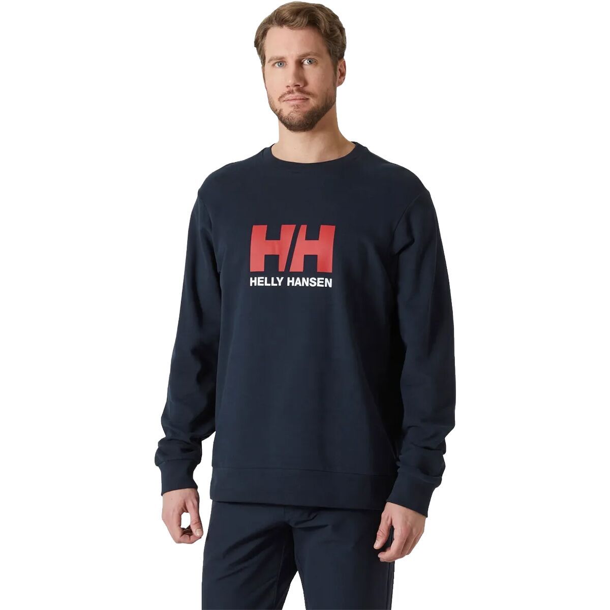 Image of Helly Hansen Logo Crew Sweatshirt 2.0 - Men's Navy, S