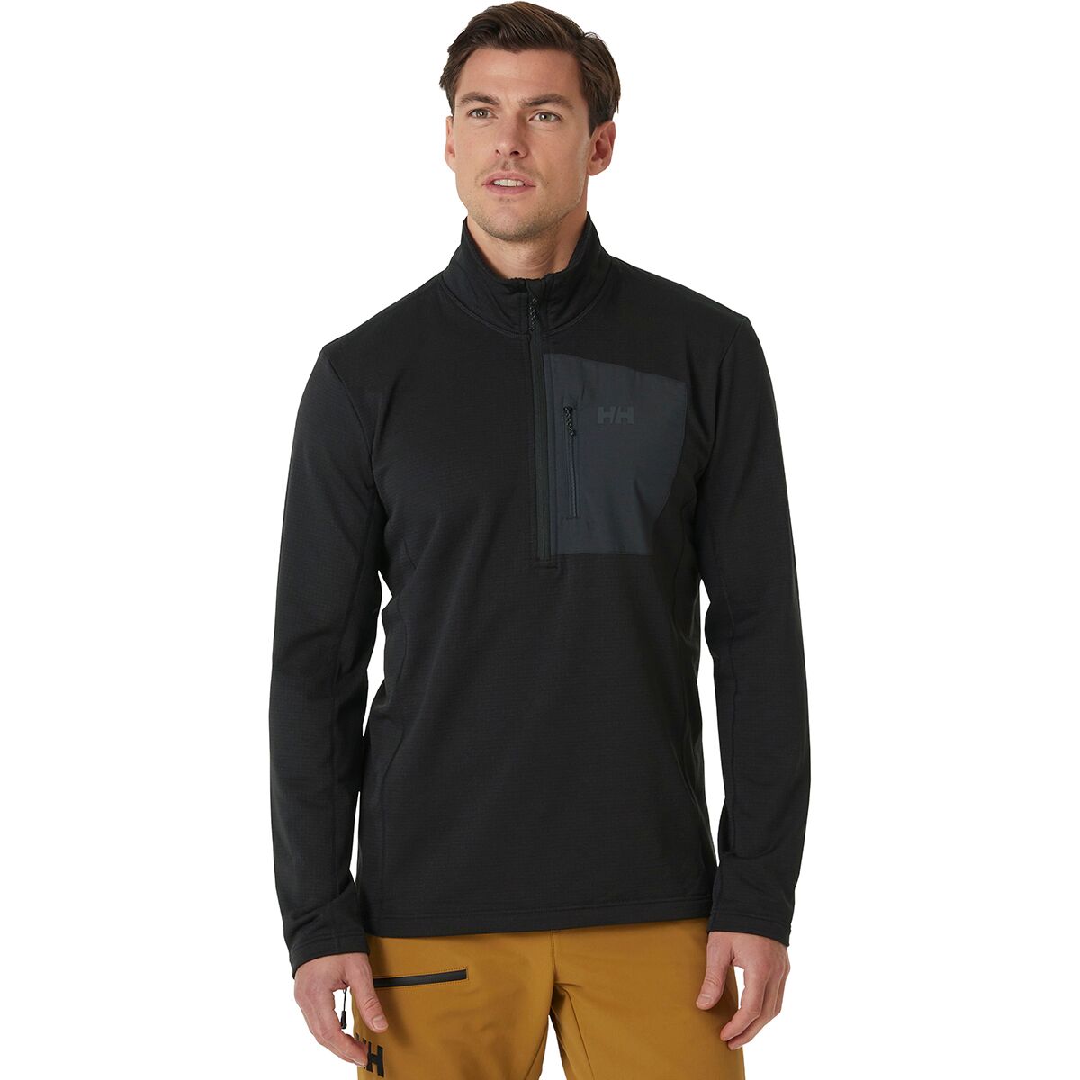 Image of Helly Hansen Versalite 1/2-Zip Fleece Jacket - Men's Black, L