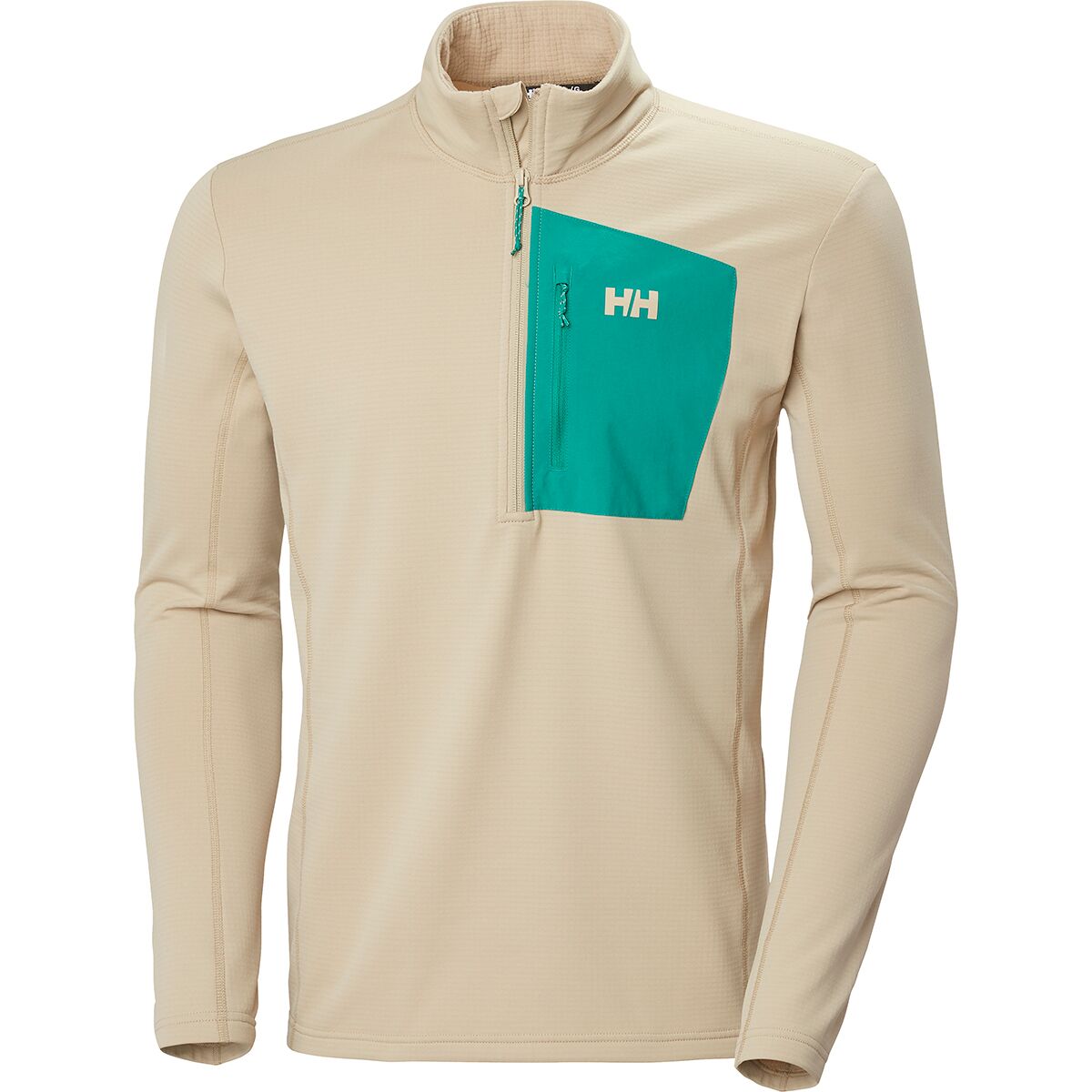 Image of Helly Hansen Versalite 1/2-Zip Fleece Jacket - Men's Khaki/Sand, L