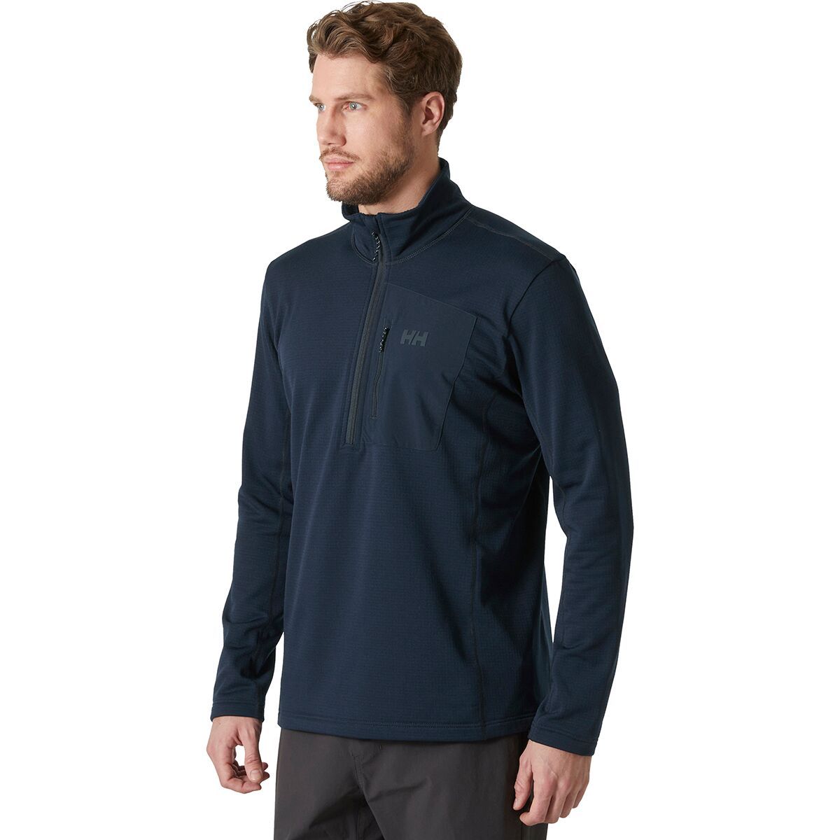 Image of Helly Hansen Versalite 1/2-Zip Fleece Jacket - Men's Navy, L