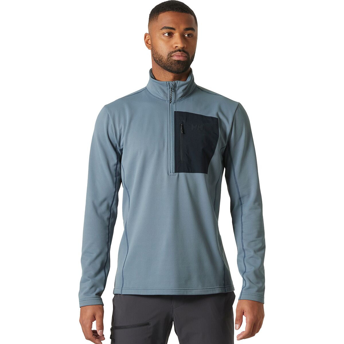 Image of Helly Hansen Versalite 1/2-Zip Fleece Jacket - Men's Washed Navy, L
