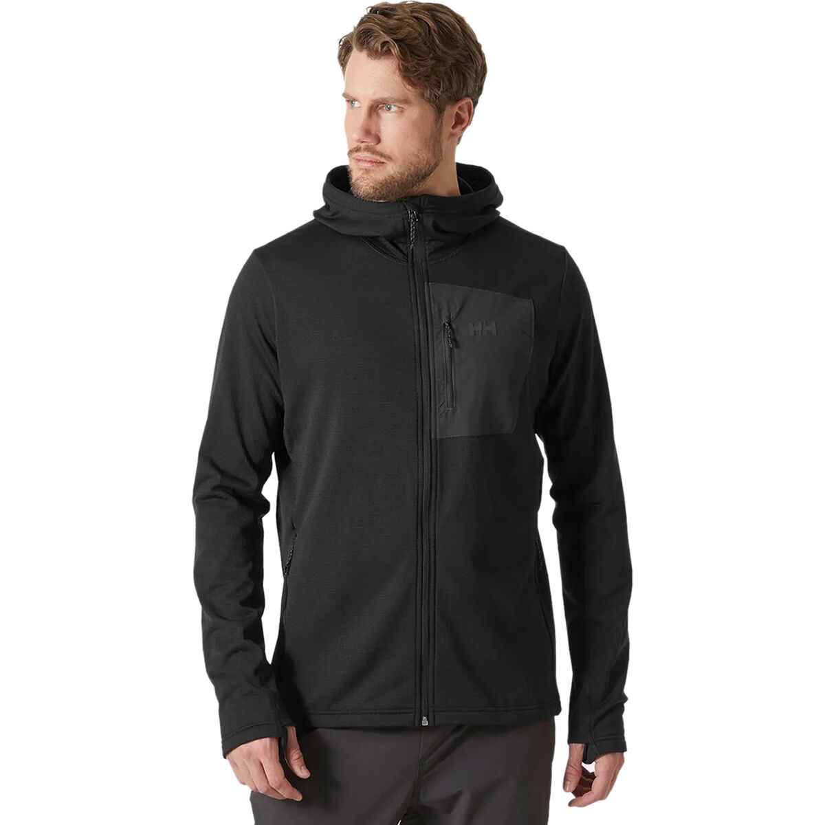 Image of Helly Hansen Versalite Hooded Fleece Jacket - Men's Black, M