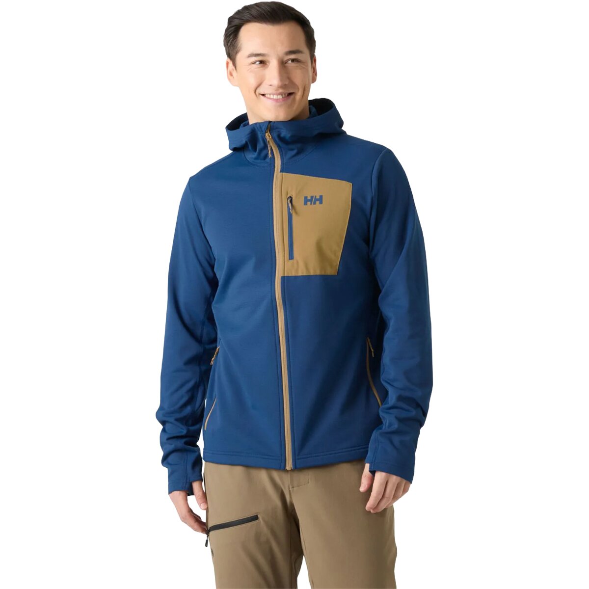 Image of Helly Hansen Versalite Hooded Fleece Jacket - Men's Dark Blue, L