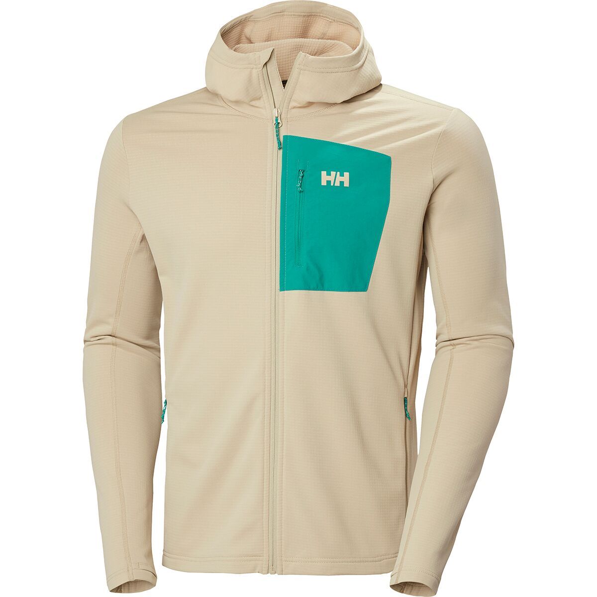 Image of Helly Hansen Versalite Hooded Fleece Jacket - Men's Khaki/Sand, XXL