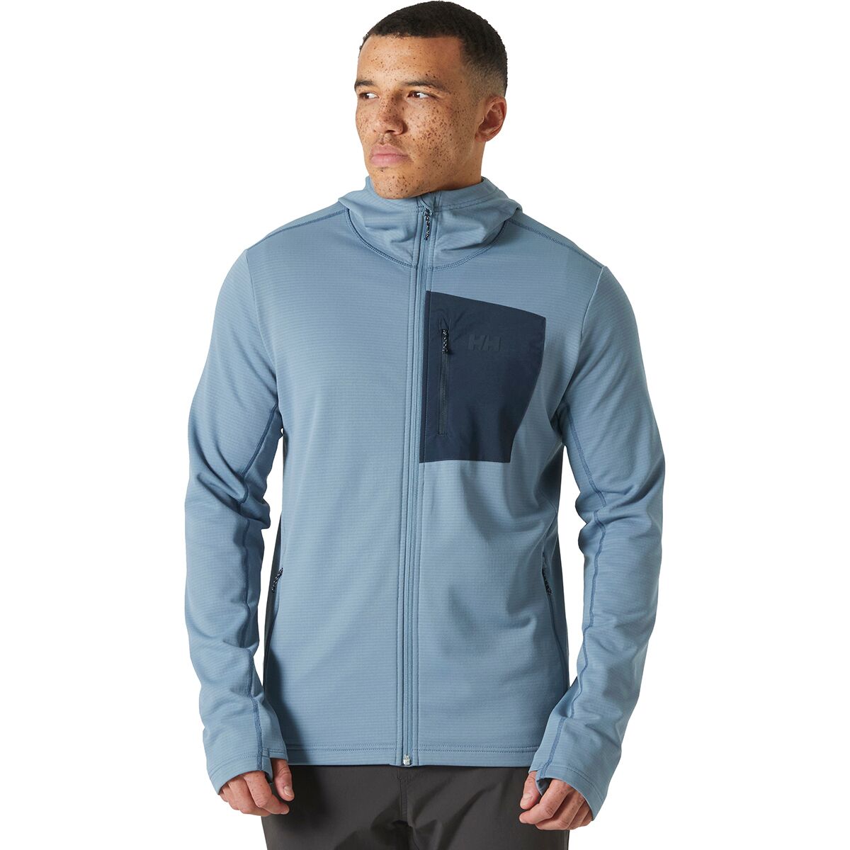 Image of Helly Hansen Versalite Hooded Fleece Jacket - Men's Washed Navy, S