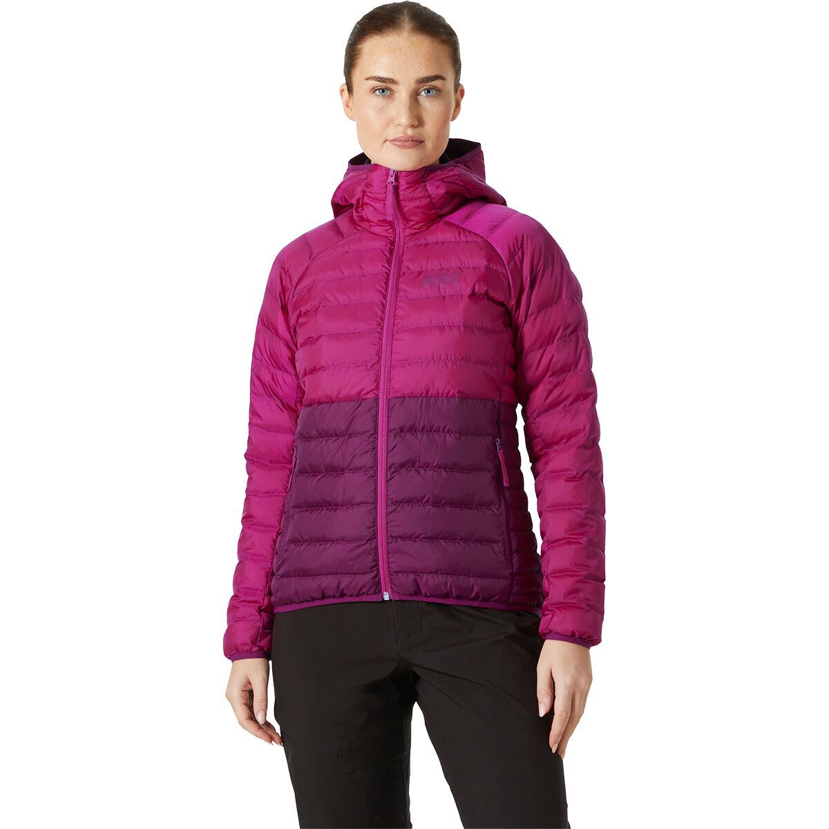 Image of Helly Hansen Banff Hooded Insulator Jacket - Women's Dark Magenta/Magenta 2.0, M