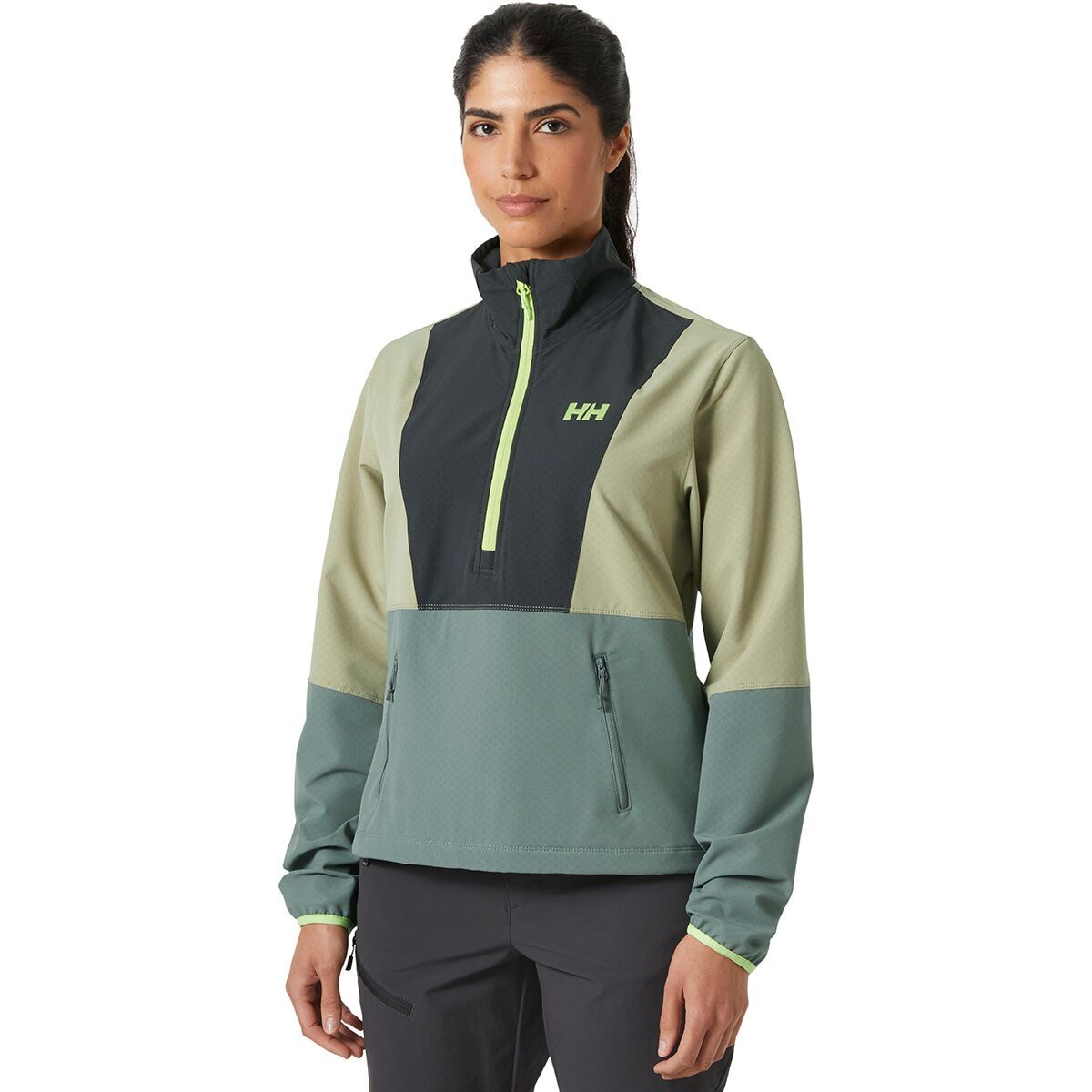 Image of Helly Hansen Cascade Shield Anorak - Women's Grey Cactus, S