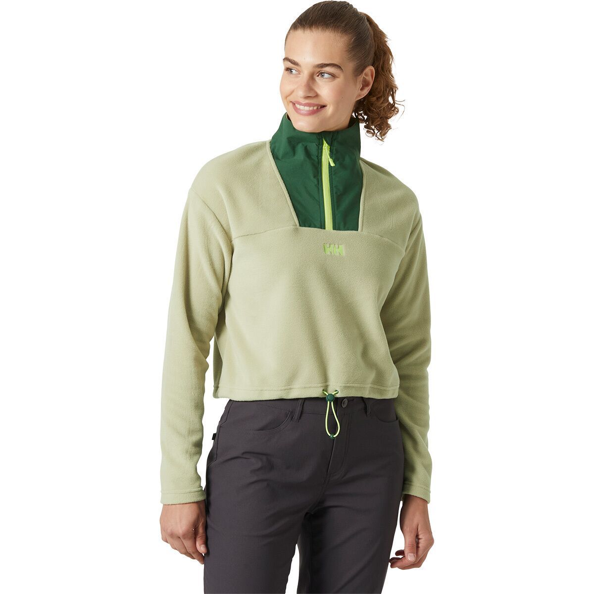 Image of Helly Hansen Daybreaker Cropped Fleece Jacket - Women's Light Lav, M