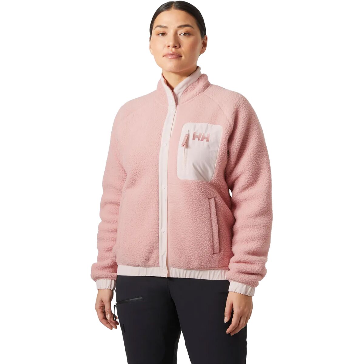 Image of Helly Hansen Imperial Pile Snap Jacket - Women's Pink Salt, L