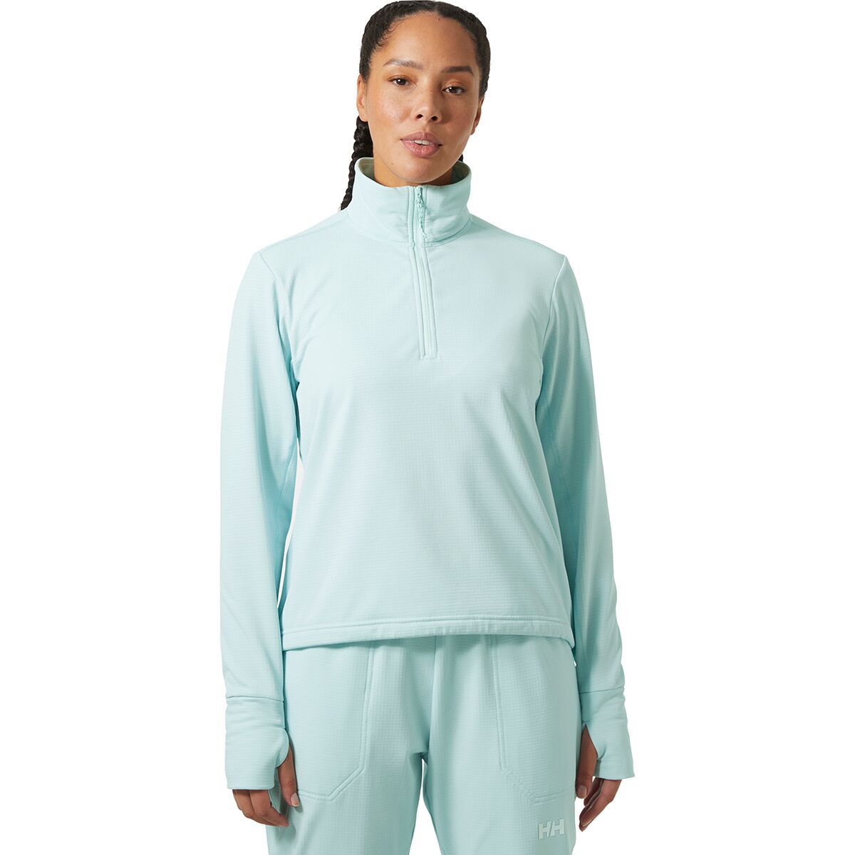 Image of Helly Hansen Versalite Cinched Fleece Pullover - Women's Barely Blue, L