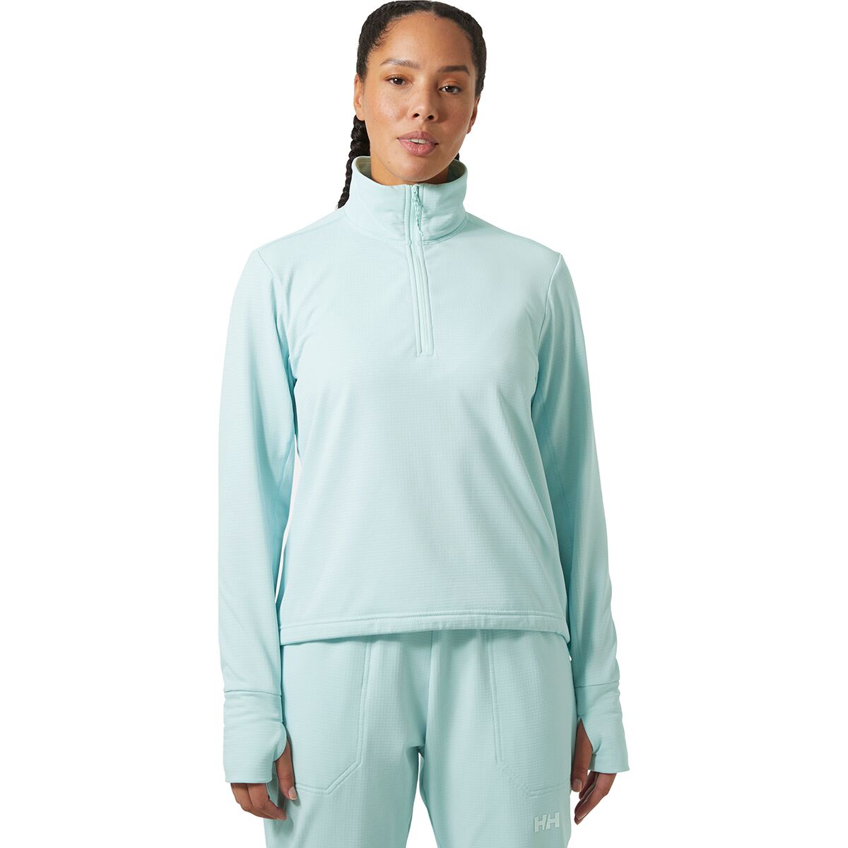 Image of Helly Hansen Versalite Cinched Fleece Pullover - Women's Barely Blue, M