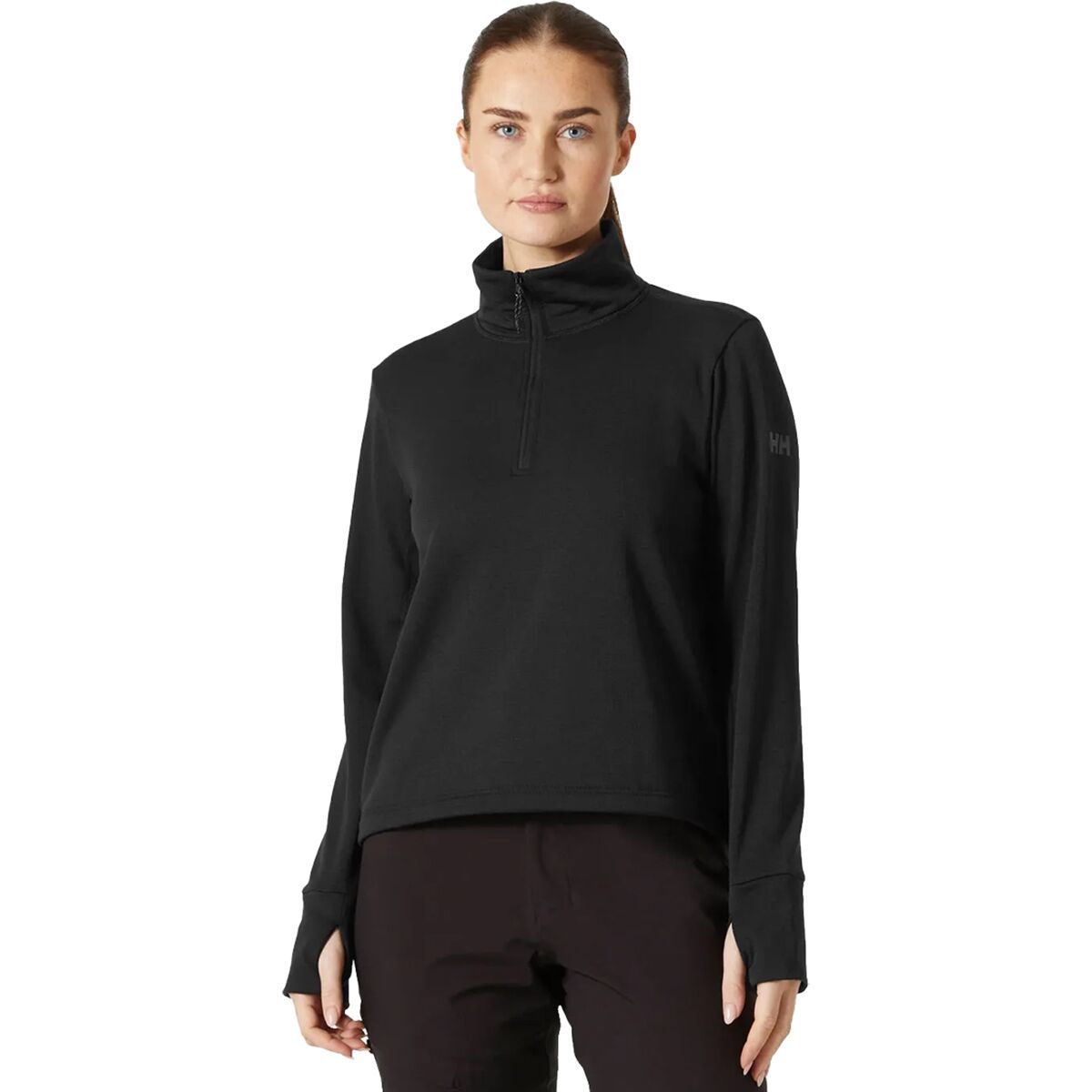 Image of Helly Hansen Versalite Cinched Fleece Pullover - Women's Black, XL