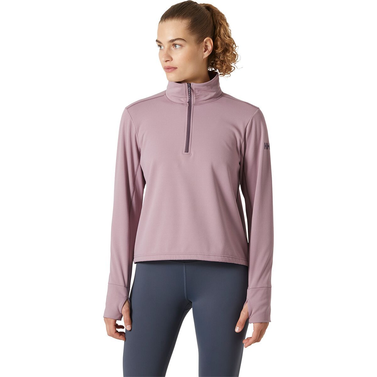 Image of Helly Hansen Versalite Cinched Fleece Pullover - Women's Purple Clay, XL