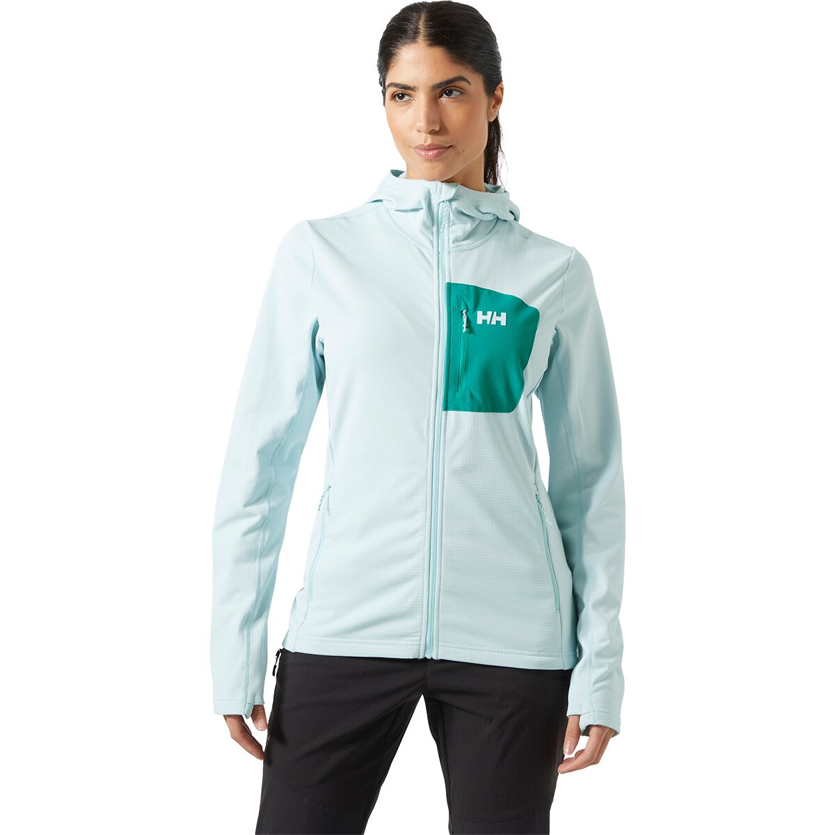 Image of Helly Hansen Versalite Hooded Jacket - Women's Barely Blue, XL